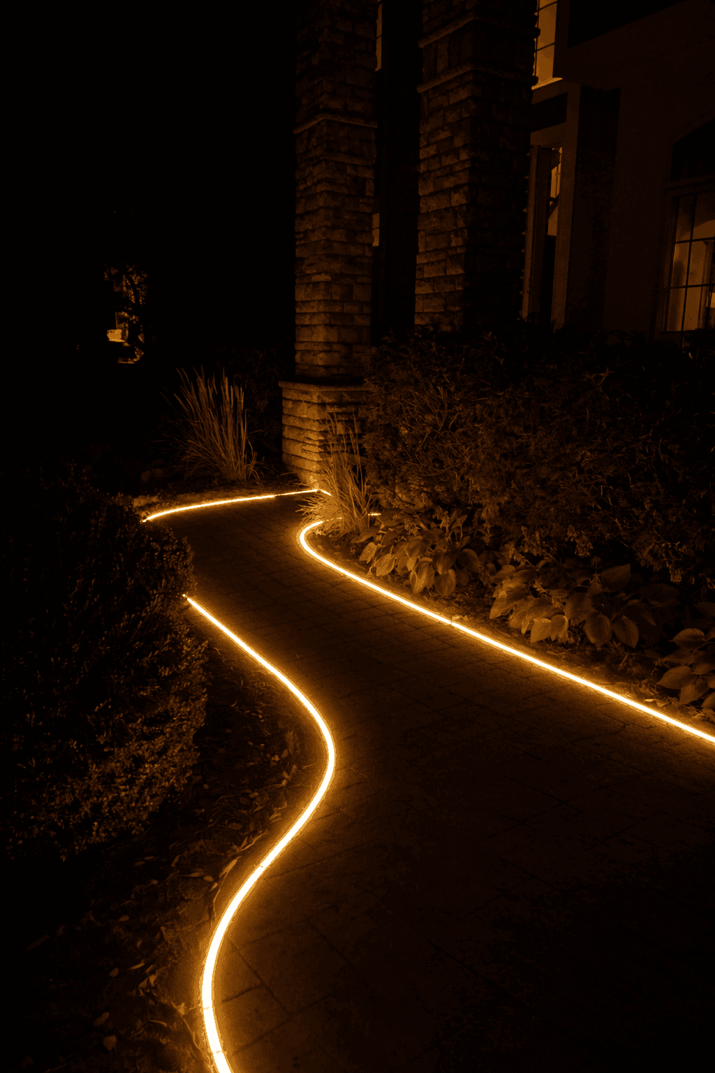 led pporches lighting installation in minneapolis