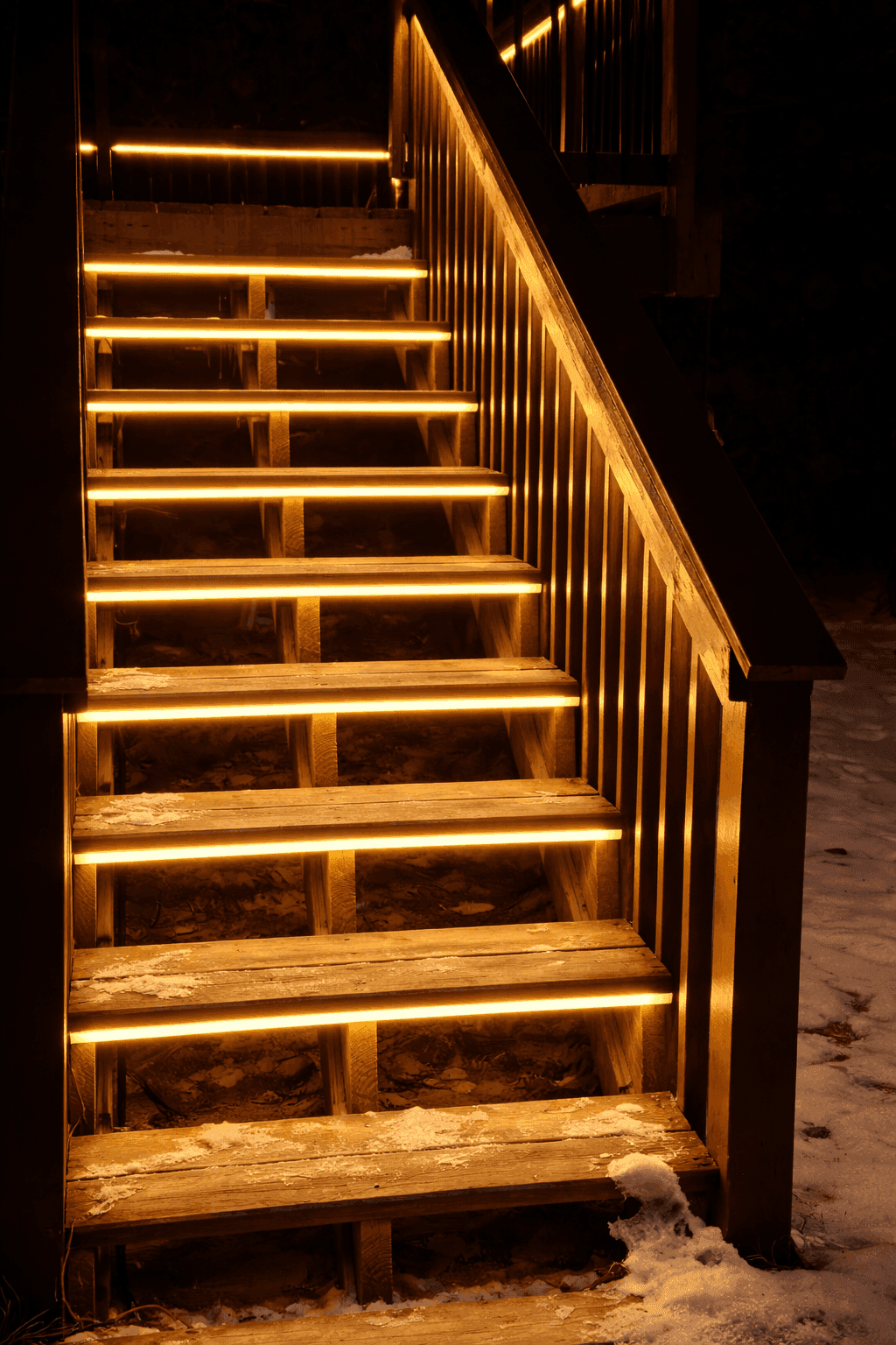 led rails lighting installation in minneapolis