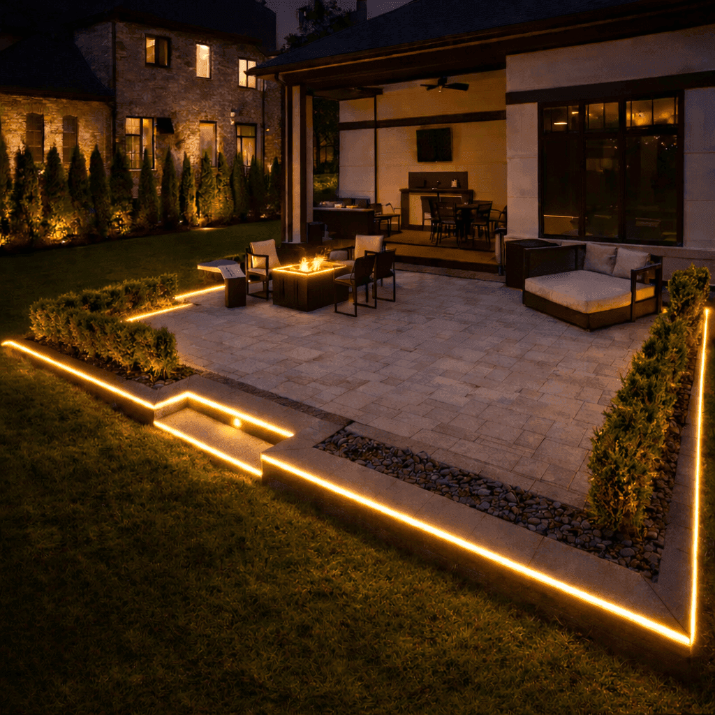 led outdoor lighting installation in minneapolis